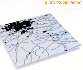 3d view of Quiers-sur-Bézonde