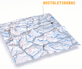 3d view of Hostalets de Bas