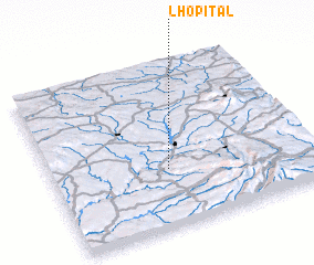 3d view of LʼHôpital