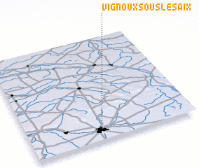 3d view of Vignoux-sous-les-Aix