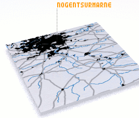 3d view of Nogent-sur-Marne