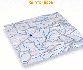 3d view of Saint-Alvard