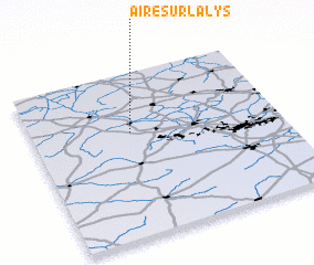 3d view of Aire-sur-la-Lys