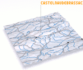 3d view of Castelnau-de-Brassac