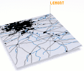 3d view of Le Mont