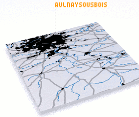 3d view of Aulnay-sous-Bois
