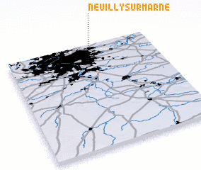 3d view of Neuilly-sur-Marne