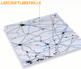 3d view of Bouillancourt-la-Bataille