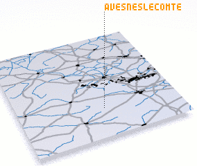 3d view of Avesnes-le-Comte