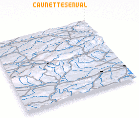 3d view of Caunettes-en-Val