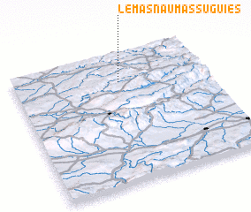 3d view of Le Masnau-Massuguiès