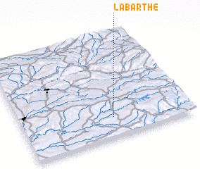 3d view of La Barthe