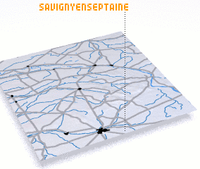 3d view of Savigny-en-Septaine