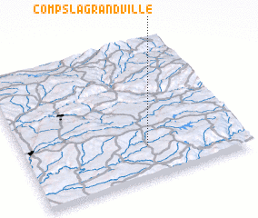 3d view of Comps-la-Grand-Ville