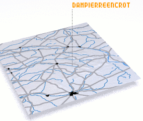 3d view of Dampierre-en-Crot