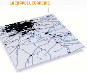 3d view of La Chapelle-la-Reine