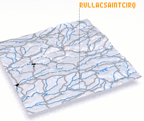 3d view of Rullac-Saint-Cirq