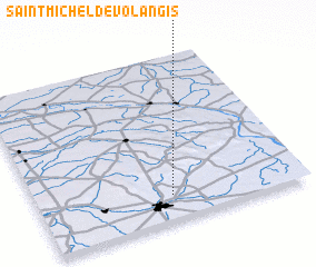 3d view of Saint-Michel-de-Volangis