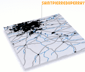 3d view of Saint-Pierre-du-Perray