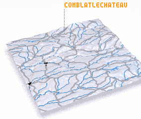 3d view of Comblat-le-Château