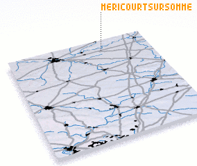 3d view of Méricourt-sur-Somme