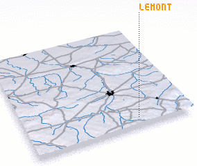 3d view of Le Mont