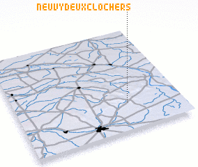 3d view of Neuvy-Deux-Clochers