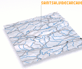 3d view of Saint-Salvi-de-Carcavès