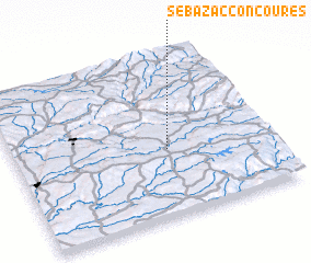 3d view of Sébazac-Concourès