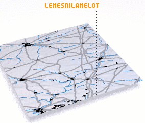 3d view of Le Mesnil-Amelot