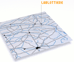 3d view of La Blottière