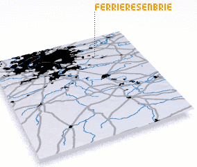 3d view of Ferrières-en-Brie