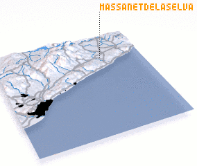 3d view of Massanet de la Selva