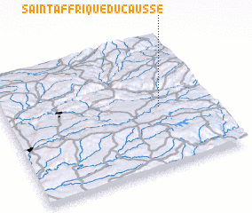 3d view of Saint-Affrique-du-Causse