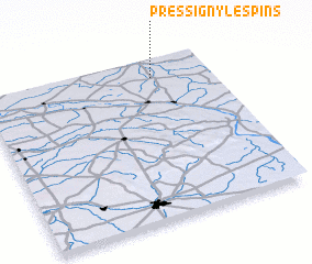 3d view of Pressigny-les Pins