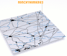 3d view of Monchy-Humières