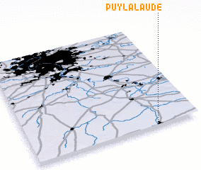 3d view of Puy-la-Laude