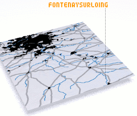 3d view of Fontenay-sur-Loing