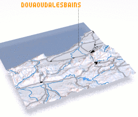 3d view of Douaouda-Les Bains