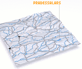 3d view of Prades-Salars