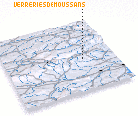 3d view of Verreries-de-Moussans