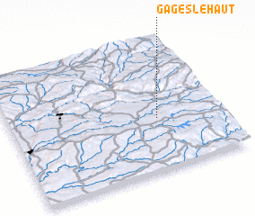 3d view of Gages-le-Haut