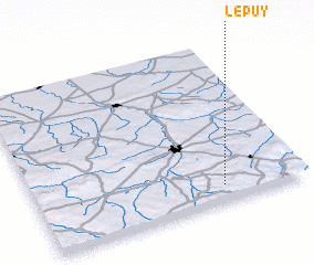 3d view of Le Puy