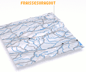 3d view of Fraïsse-sur-Agout