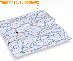 3d view of Saint-Martin-sous-Vigouroux