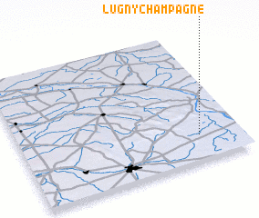 3d view of Lugny-Champagne