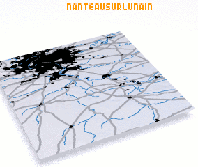 3d view of Nanteau-sur-Lunain