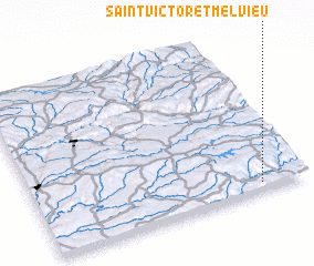 3d view of Saint-Victor-et-Melvieu