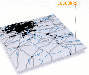 3d view of Les Cours