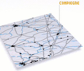 3d view of Compiègne